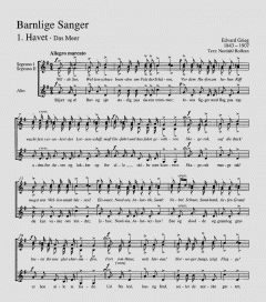 Grieg: Barnlige Sanger [7 Kinderlieder] (Edvard Grieg) 