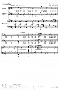 Mädchenlieder von Robert Schumann 