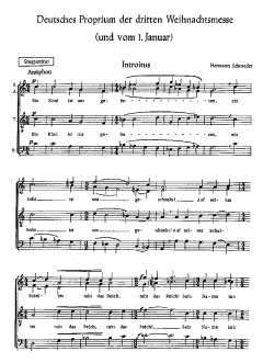 Deutsches Proprium der dritten Weihnachtsmesse (und vom 1. Januar) (Hermann Schroeder) 