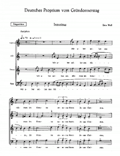 Deutsches Proprium vom Gründonnerstag (Erna Woll) 