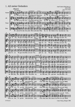 Weltliche Chormusik III für gemischte Stimmen (Joseph Gabriel Rheinberger) 