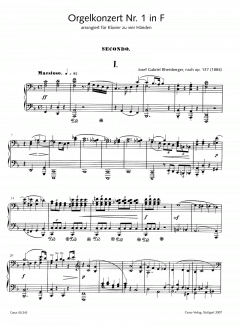 Bearbeitungen eigener Werke III für Klavier zu vier Händen von Joseph Gabriel Rheinberger im Alle Noten Shop kaufen
