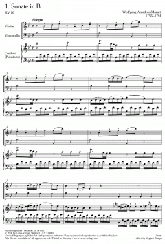 Triosonaten KV 10-15 (W.A. Mozart) 