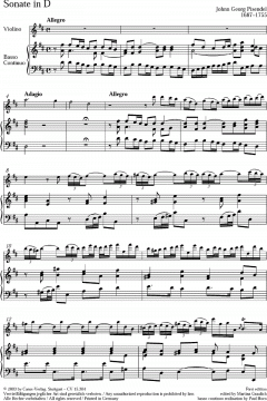 Sonate in D von Johann Georg Pisendel 