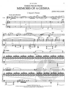 Three Pieces From Memoirs Of A Geisha von John Williams 