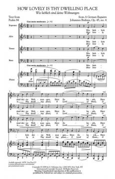 How Lovely Is Thy Dwelling Place (Johannes Brahms) 