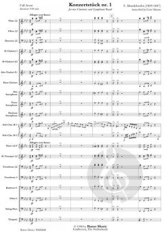 Concertpiece Nr. 1 For two Clarinets (Felix Mendelssohn Bartholdy) 