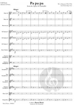 Pa pa pa from The Opera Die Zauberflöte (W.A. Mozart) 