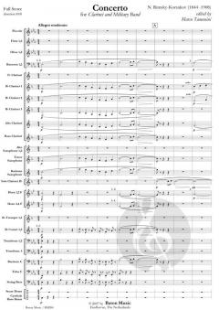 Concerto For Clarinet And Military Band 
