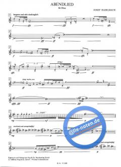 Abendlied für Oboe von Josef Haselbach im Alle Noten Shop kaufen