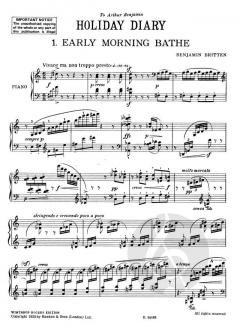 Holiday Diary op. 5 von Benjamin Britten 