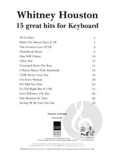 Whitney Houston For Keyboard im Alle Noten Shop kaufen
