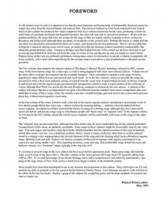 Singers Musical Theatre Anthology Vol. 2 Baritone/Bass von Richard Walters 