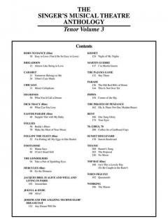 The Singers Musical Theatre Anthology Vol. 3 Tenor 