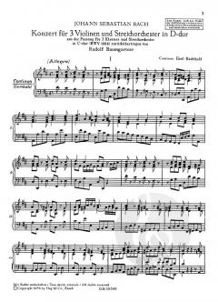 Konzert in D-Dur BWV 1064 von Johann Sebastian Bach 