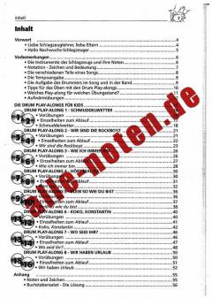 Kräsch! Bum! Bäng! Drum Play-Alongs für Kids (O. Satzer) >> Schlagzeugnoten mit CD