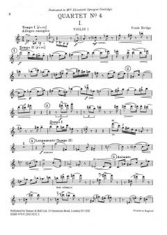 String Quartet No. 4 von Frank Bridge 