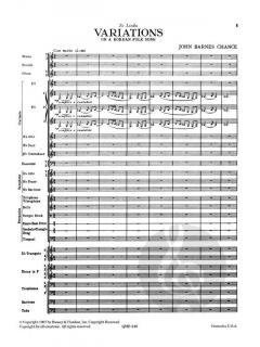 Variations On A Korean Folk Song (John Barnes Chance) 