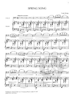 Spring Song Cello And Piano von Frank Bridge im Alle Noten Shop kaufen
