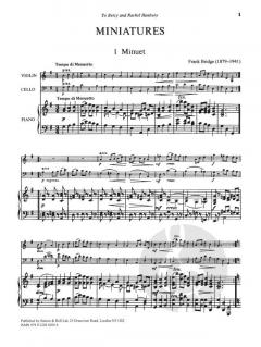 Miniatures Set 1 (Frank Bridge) 