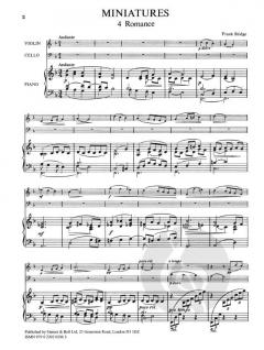 Miniatures Set 2 (Frank Bridge) 