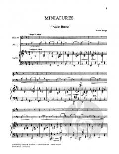 Miniatures Set 3 (Frank Bridge) 