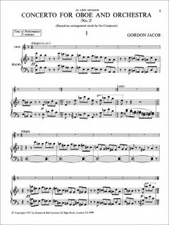 Concerto No. 2 For Oboe And Strings von Gordon Jacob im Alle Noten Shop kaufen