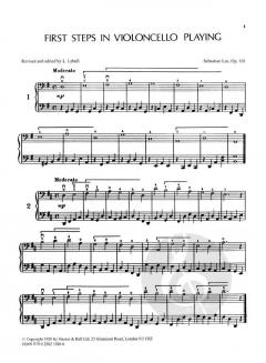 First Steps For One Or Two Cellos, Op. 101 von Sebastian Lee im Alle Noten Shop kaufen