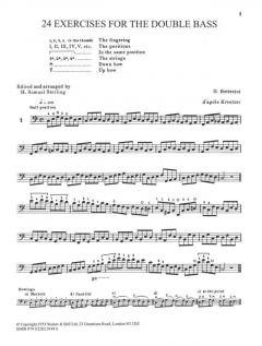 24 Exercises For Solo Bass von Giovanni Bottesini 