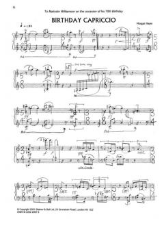 Birthday Capriccio von Morgan Hayes für Klavier im Alle Noten Shop kaufen