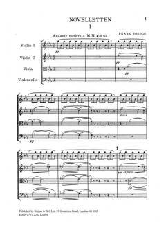 Novelleten von Frank Bridge 