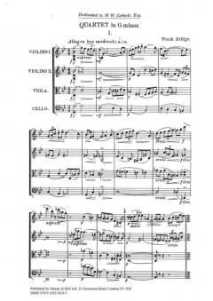 String Quartet No. 2 in G Minor von Frank Bridge 