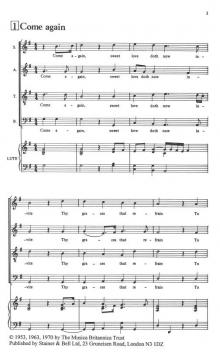 Invitation To The Partsong Book 6 (John Dowland) 