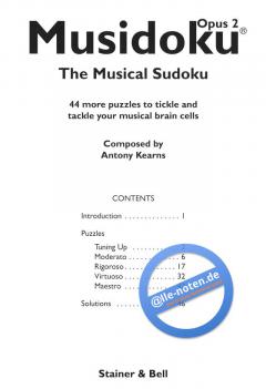 Musidoku Opus 2 von Antony Kearns 