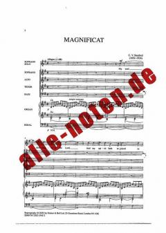 Magnificat And Nunc Dimittis In G (Charles Villiers Stanford) 