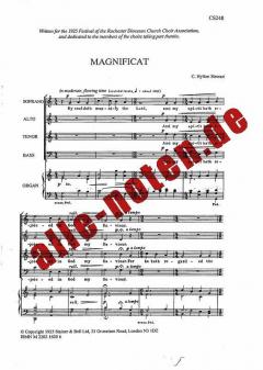 Magnificat And Nunc Dimittis In C (Charles Hylton Stewart) 