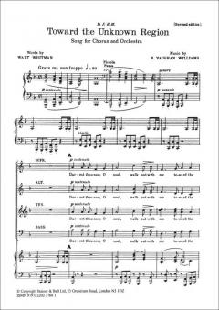 Toward The Unknown Region (Ralph Vaughan Williams) 