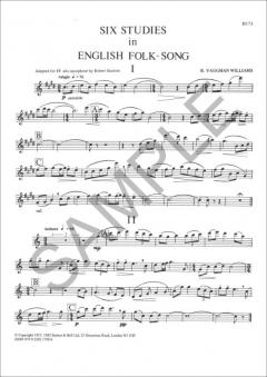 Six Studies in English Folk Song von Ralph Vaughan Williams 
