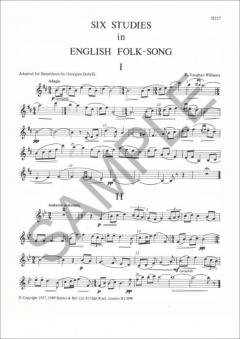 Six Studies In English Folk Song von Ralph Vaughan Williams 