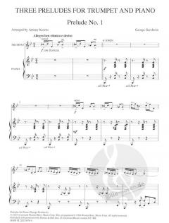 Three Preludes für Trompete und Klavier im Alle Noten Shop kaufen