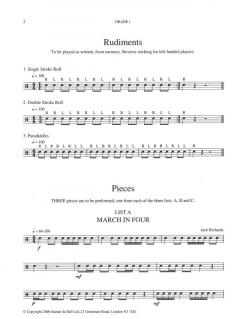 Percussion Syllabus: Snare Drum 