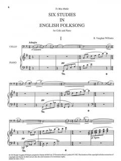 Six Studies in English Folk Song von Ralph Vaughan Williams 