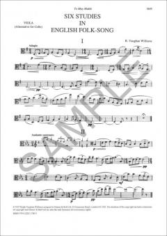 Six Studies In English Folk Song von Ralph Vaughan Williams 