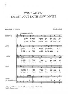 Come Again! Sweet Love (John Dowland) 