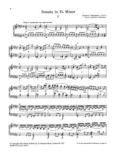 Sonata in E Flat Minor von George Frederick Pinto 