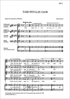 Fair Phyllis I Saw (John Farmer) 