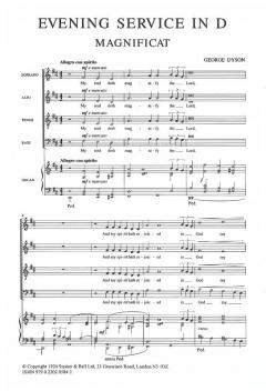Evening Service In D (George Dyson) 