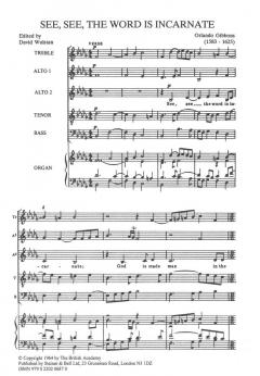 See, See, The Word Is Incarnate (Orlando Gibbons) 