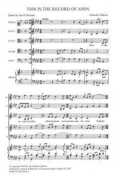 This Is The Record Of John (Orlando Gibbons) 
