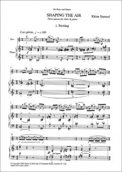 Shaping The Air von Rhian Samuel für Oboe und Klavier im Alle Noten Shop kaufen